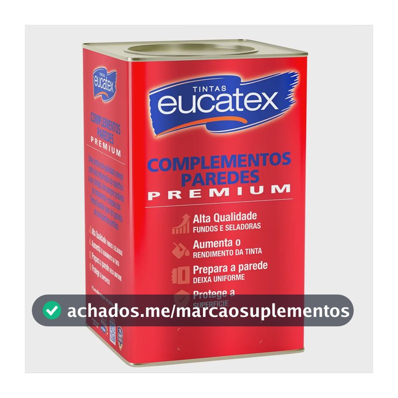 Selador Acrílico Branco Premium Maior Rendimento Eucatex Acabamento Fosco