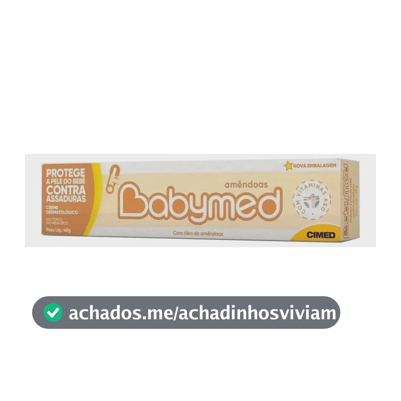 Pomada Para Assadura Babymed Amêndoas 40g - Cimed