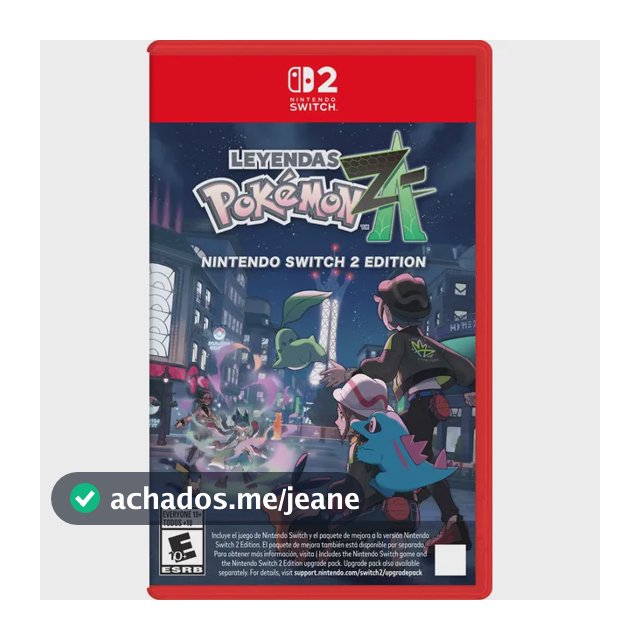 Pokemon Legends Z - A Switch 2 - Mídia Física