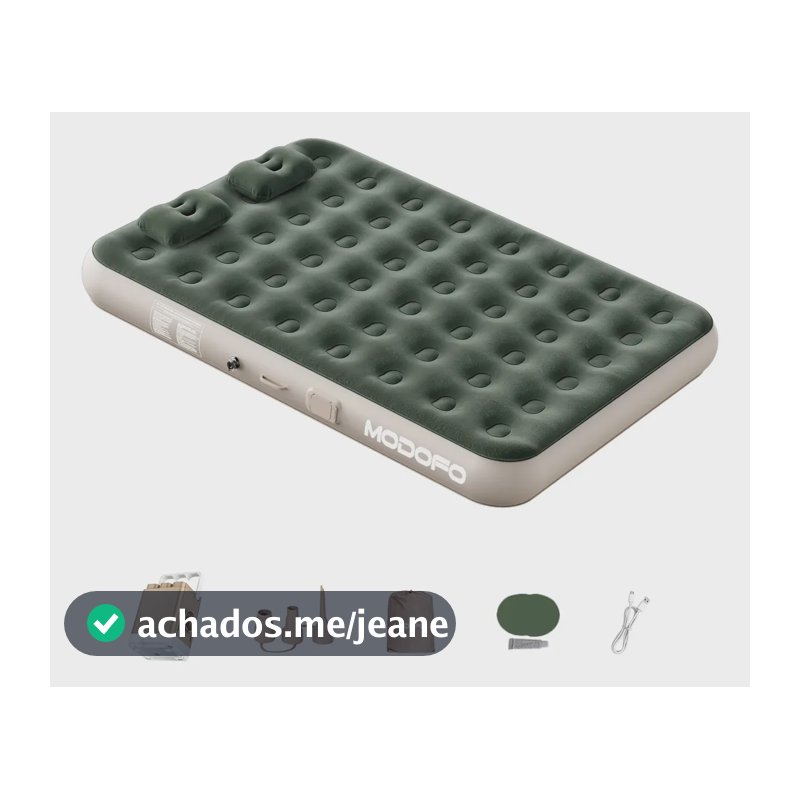 Colchão Inflável Casal Autoinflável Com Travesseiro + Bomba Modofo