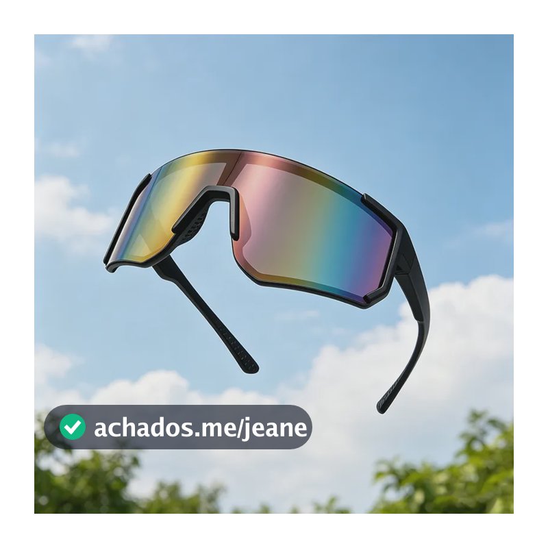 Óculos De Sol Esportivouv400 Espelhado Para Corrida Ciclismo Violeta Preto