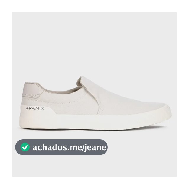 Tênis Masculino Casual Aramis Daily Slip Confortável Moderno Bege 39 Br