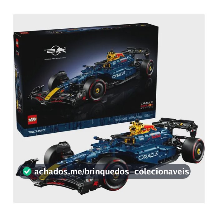 Lego Technic Oracle Red Bull Racing Rb20 F1 42206 Número de peças 1639