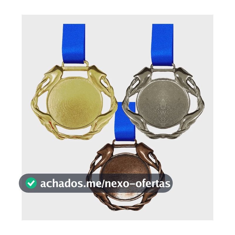 Kit 30 Medalhas P/ Personalizar Premiação C/ Fita Cetim