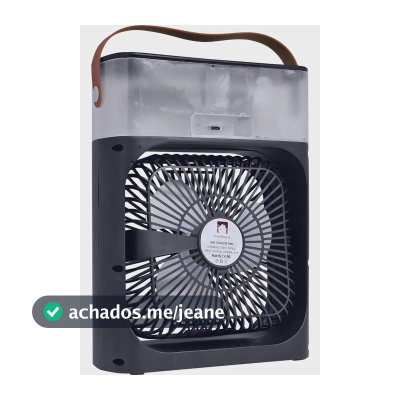 Ventilador Portátil Umidificador Brazilhouse BH-FAN-PRE10W com LED e Timer