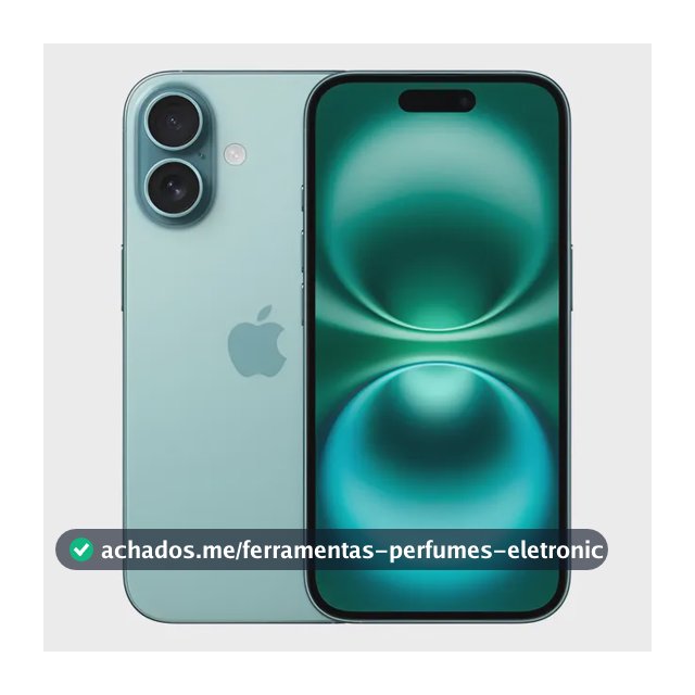 Apple iPhone 16 (128 GB) - Verde-acinzentado - Distribuidor Autorizado