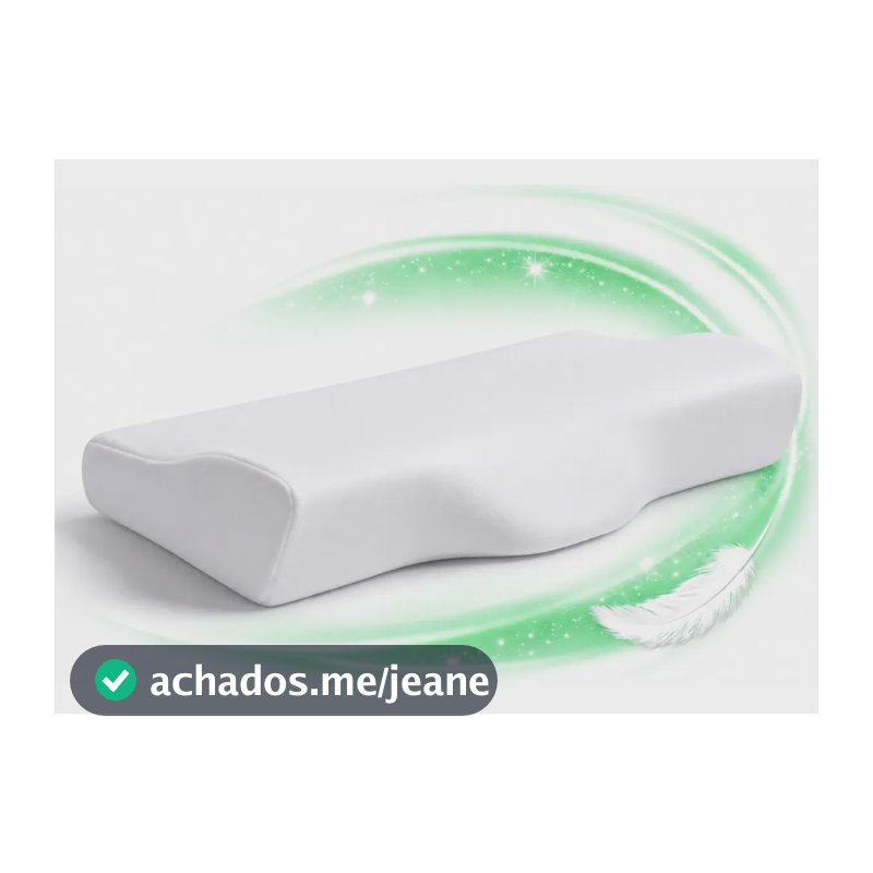 Travesseiro Ortopedico Cervical Pescoco Anatomico Nasa D40 Branco