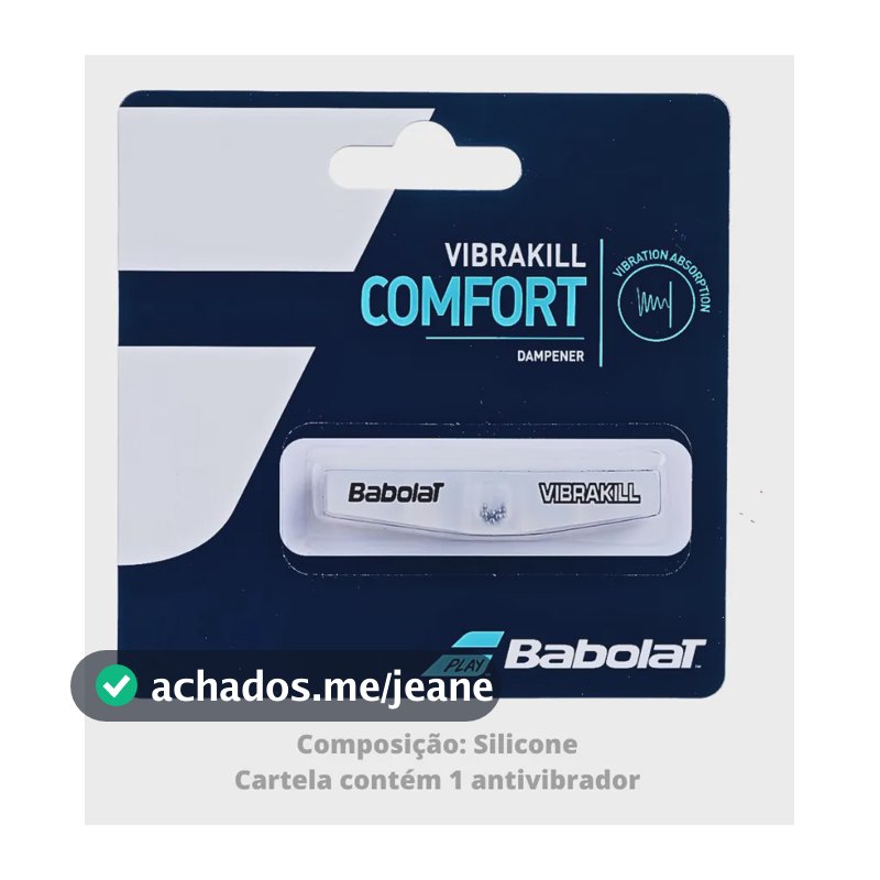 Amortecedor Antivibrador Borrachinha Damp Babolat Vibrakill Branco