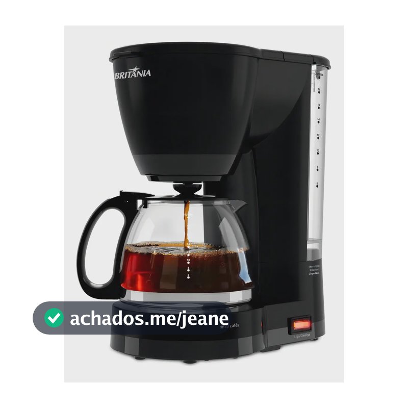 Cafeteira britânia bcf20a 20 cafés 800ml