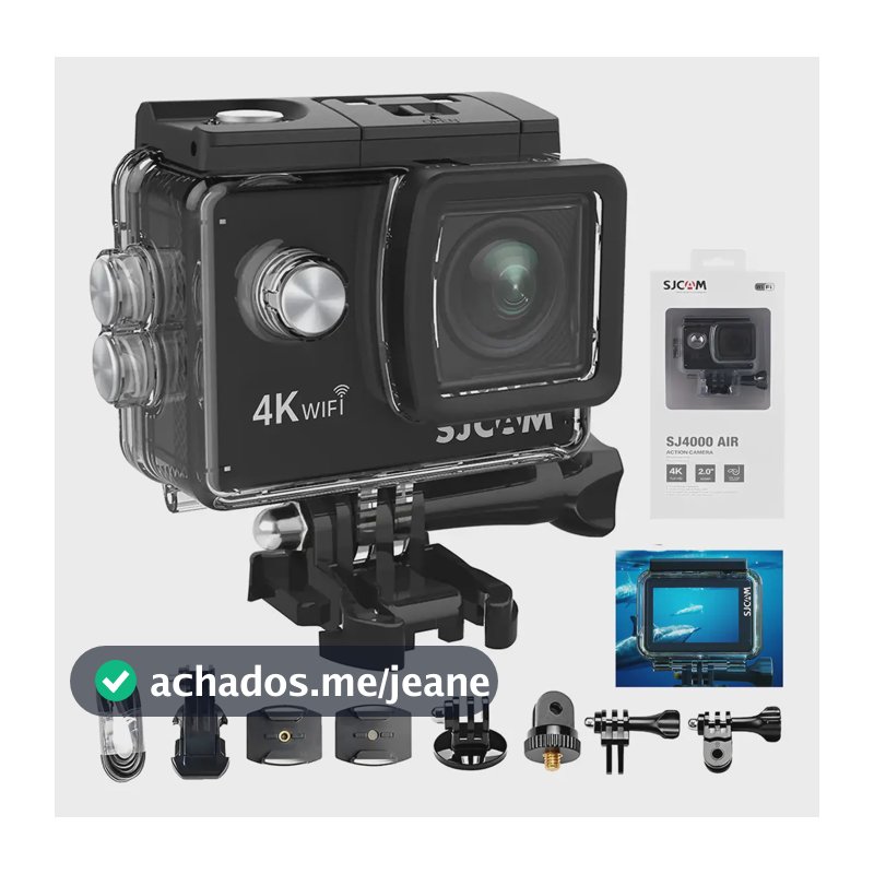 Câmera Filmadora Sport 4k Wi-fi Hd 16mp Prova Dágua Sjcam
