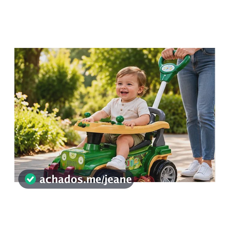 Carrinho De Passeio Infantil Para Meninos, Verde Com Haste