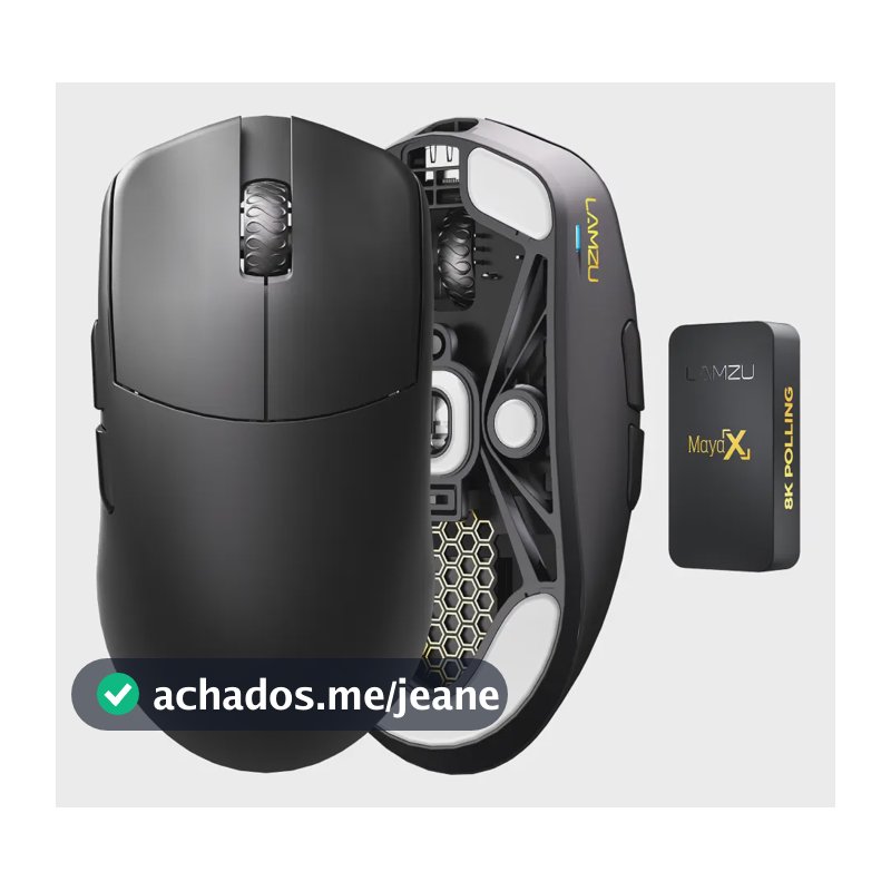 Mouse Gamer Wireless Lamzu Maya X PixArt 3950 30000 DPI 8k Polling