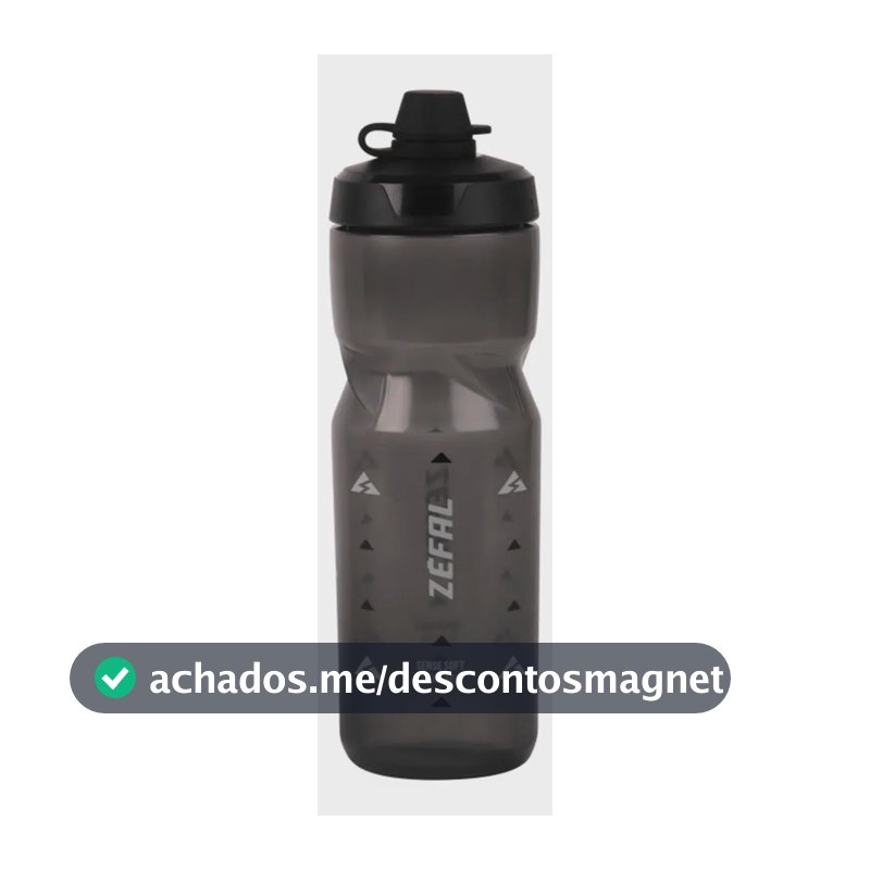 Garrafa Caramanhola Zéfal Sense Soft Bike 800ml Preto Plástico