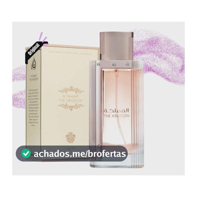 Perfume Árabe Feminino The Kingdom Lattafa 100ml Original Nf
