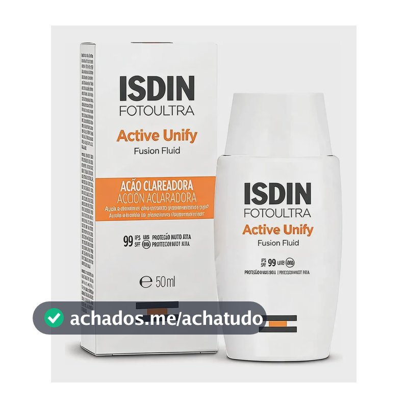 Protetor Facial Isdin Active Unify Fps 99 Sem Cor Clareadora Todo Tipo De Pele