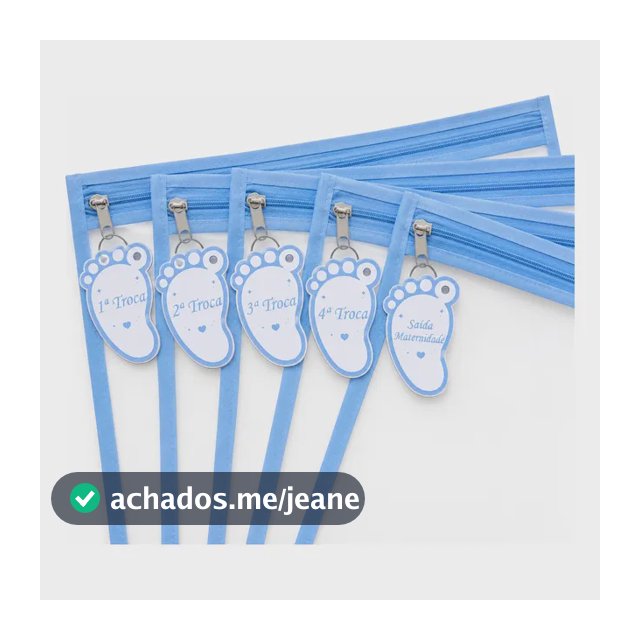 Kit 5 Saquinhos Maternidade + 5 Tag Identificação De Trocas