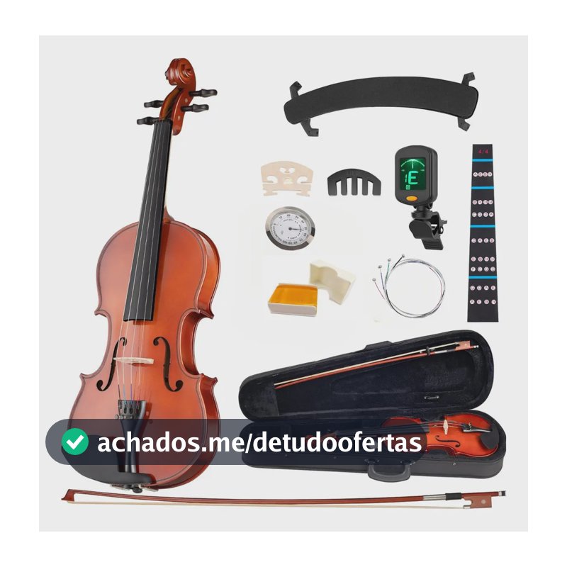 Violino Voik V4-1a 4/4 Terracota Acabamento Brilhante