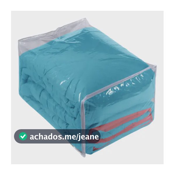 10 Saco Organizador Com Ziper Para Edredom E Coberta Grande 100% Pvc Transparente