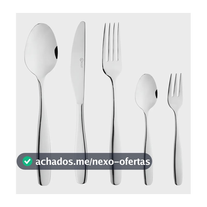 Faqueiro 30 Peças Cannes De Aço Inox Wolff