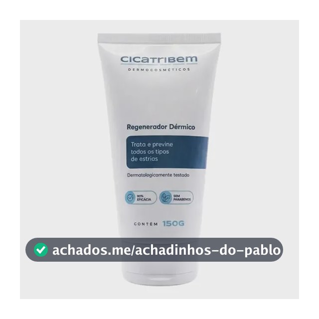 Creme Hidratante Anti Estrias Regenerador Dérmico da Cicatribem 150g