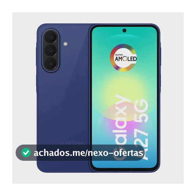 Smartphone Samsung Galaxy A27 5G 128GB 6GB, Super Amoled 6.7'', Câmera Tripla 50MP Selfie 12MP, 5000 mAh, Ip67, NFC, Dual Sim, Recursos IA - Azul