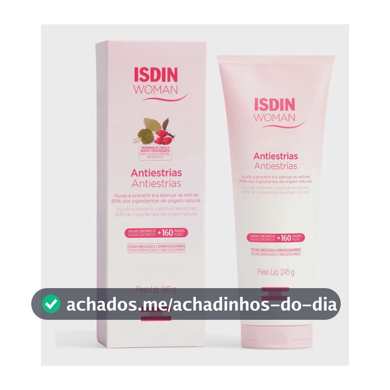 ISDIN Creme Corporal Woman Antiestrias Apto para Grávidas - 245g