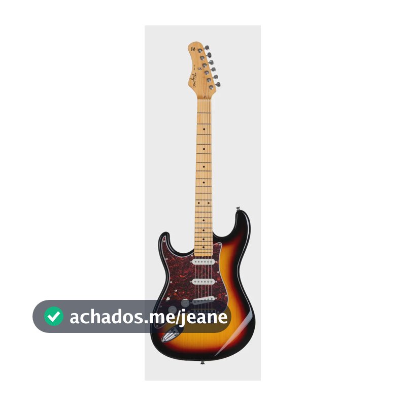 Guitarra Tagima 3s Escala Clara Escudo Tt Tg-530 Lh Sb Canhoto Sunburst Techwood