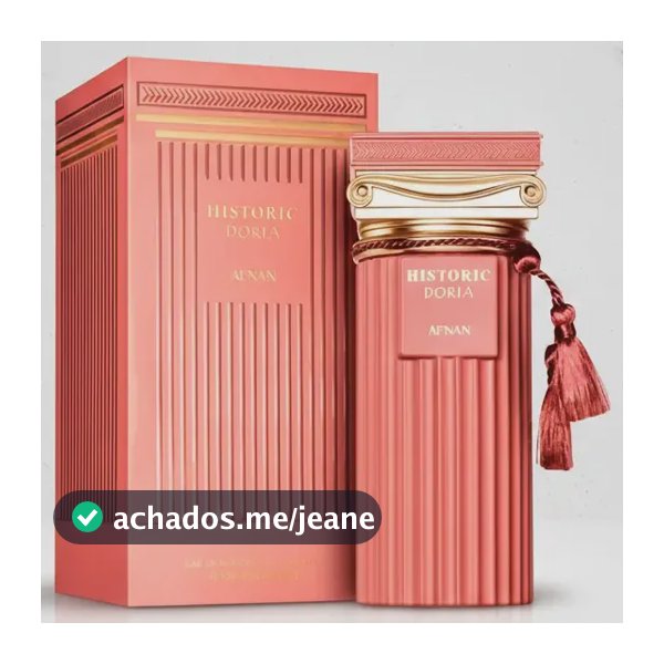 Perfume Afnan Historic Doria Unissex Floral Afnan 100ml