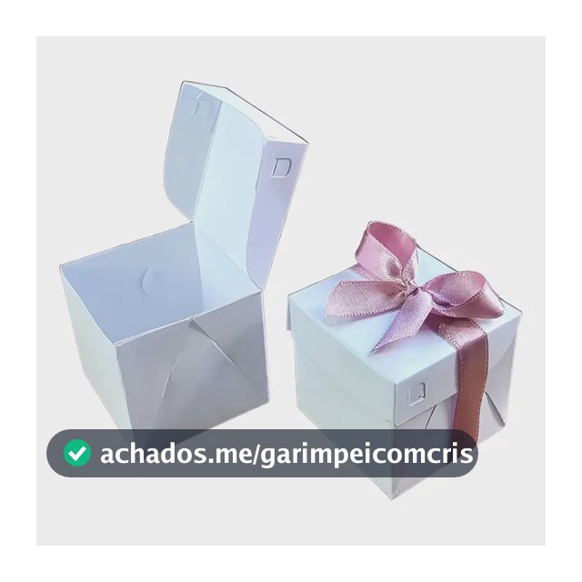 Caixinha 5x5x5 Brigadeiro Lembrancinha 1 Bombom Doce  100 Pç