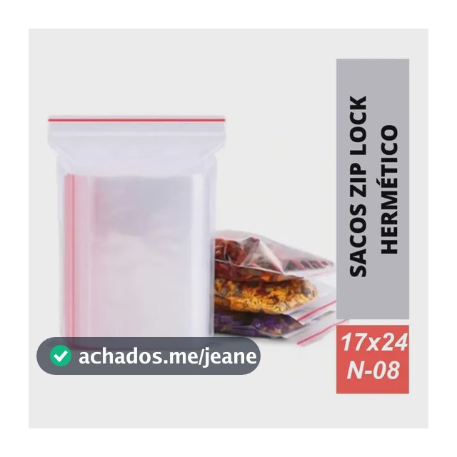100 Sacos Zip Lock Abre E Fecha Hermético 17x24 Talge