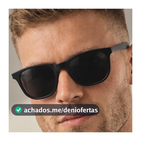 Óculos De Sol Quadrado Masculino Premium Proteção Uv400