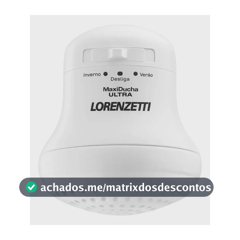 Chuveiro Maxi Ducha Ultra Branco 5500W Lorenzetti