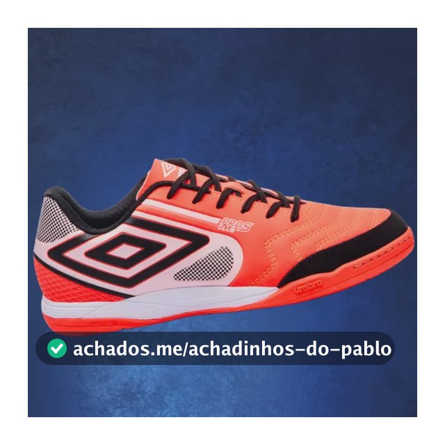 Chuteira Futsal Umbro Pro 5 Bump Club Profissional Reforçada