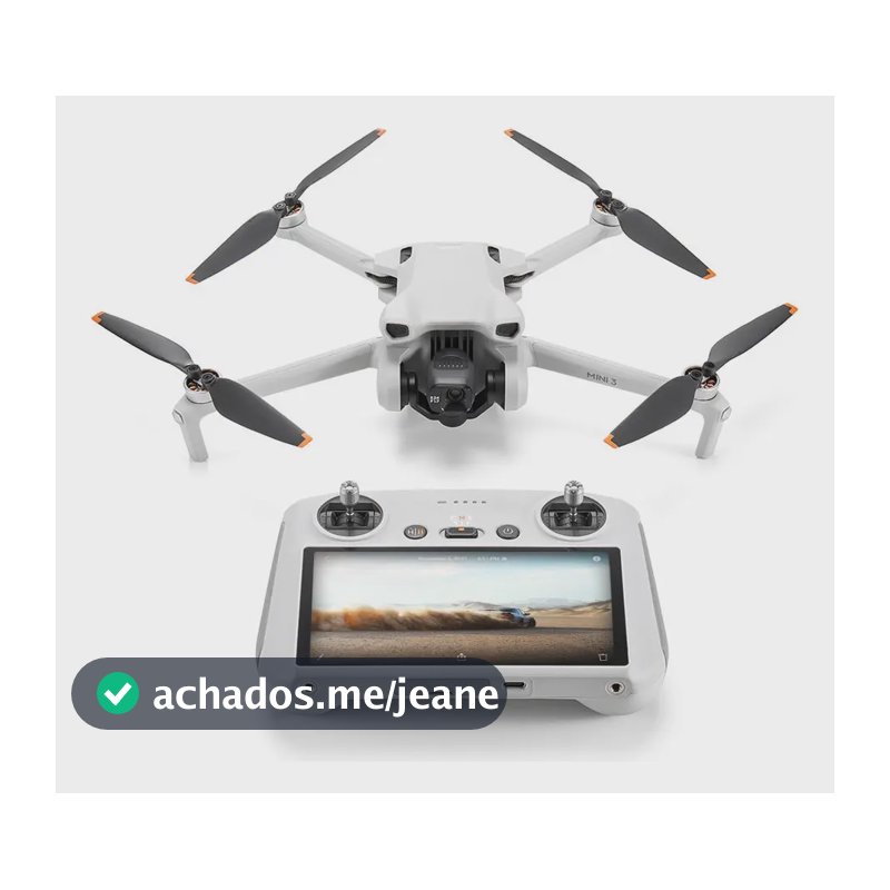 Dji Drone Dji Mini 3 Rc Com Câmera 4k Dji047 Branco Y Cinza