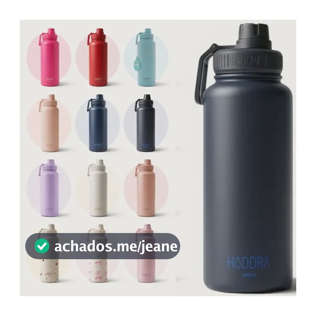 Garrafa Térmica Hiddra 1l 1000ml Inox Fitness Academia Color