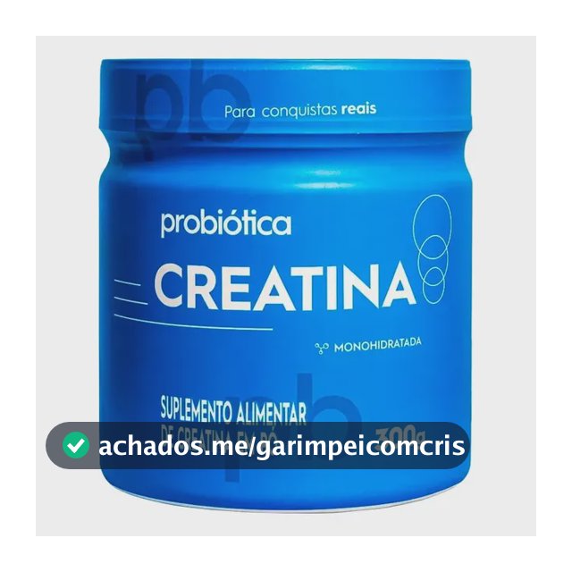 Creatina pura 100g Probiotica em pó Sem sabor x 300g