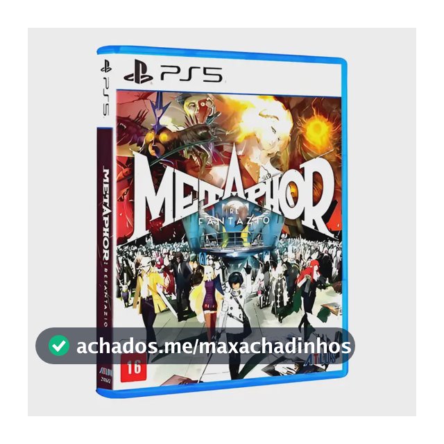 Jogo Ps5 Metaphor Refantazio Rpg Mídia Física E
