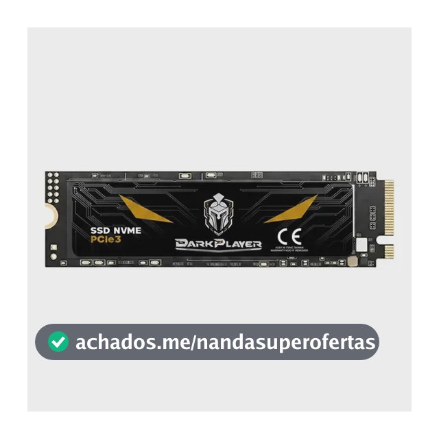 Ssd 1tb Nvme Gen 3 Darkplayer Pro Gamer Alta Performance Preto