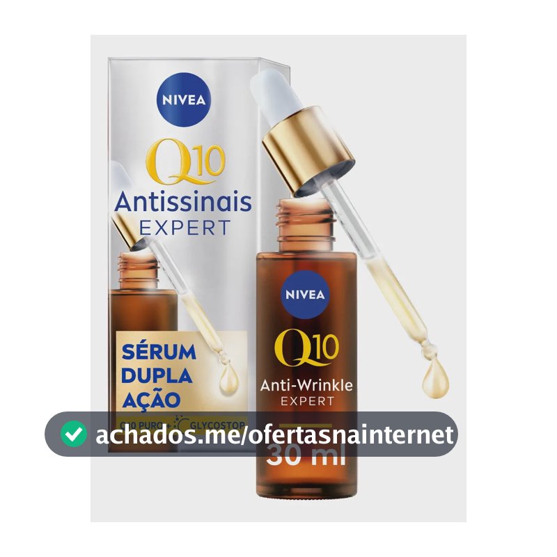 NIVEA Q10 Sérum Antissinais Expert Dupla Ação 30ml, Previne e Reduz Rugas, Renova a Pele, Hidratação Profunda