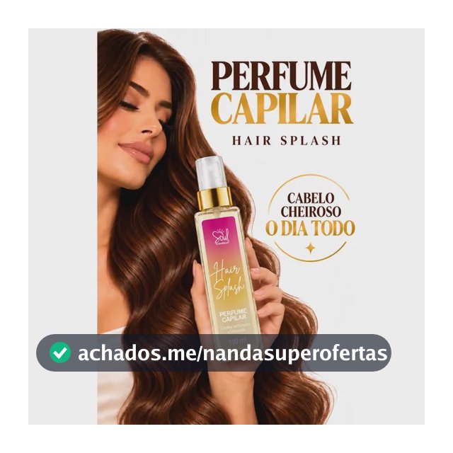Perfume Capilar Hair Splash Fragrâncias Árabes 110ml Soul Cosméticos Finalizador Cabelos Perfumados E Brilhantes Body Splash Cabelo Cheiroso