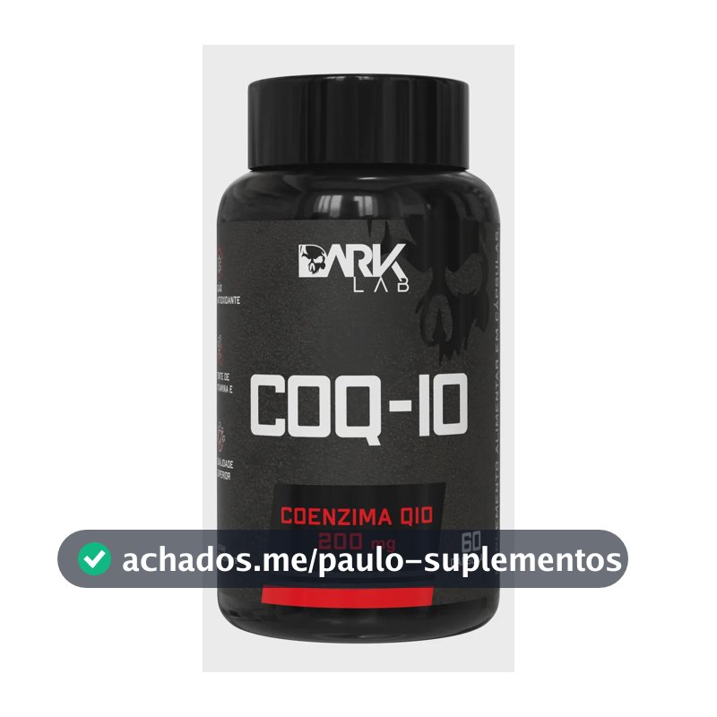 Coenzima Q10 200mg Por Porção 60 Cápsulas Dark Lab Sem Sabor