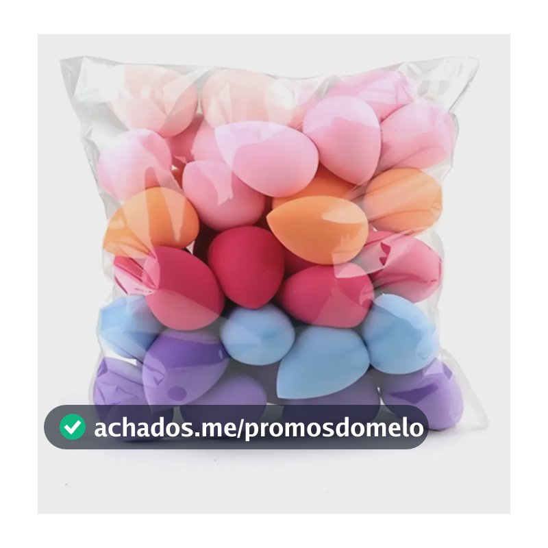 12 Unid Esponja Facial Para Base Madame Diva Rosa-chiclete Grande