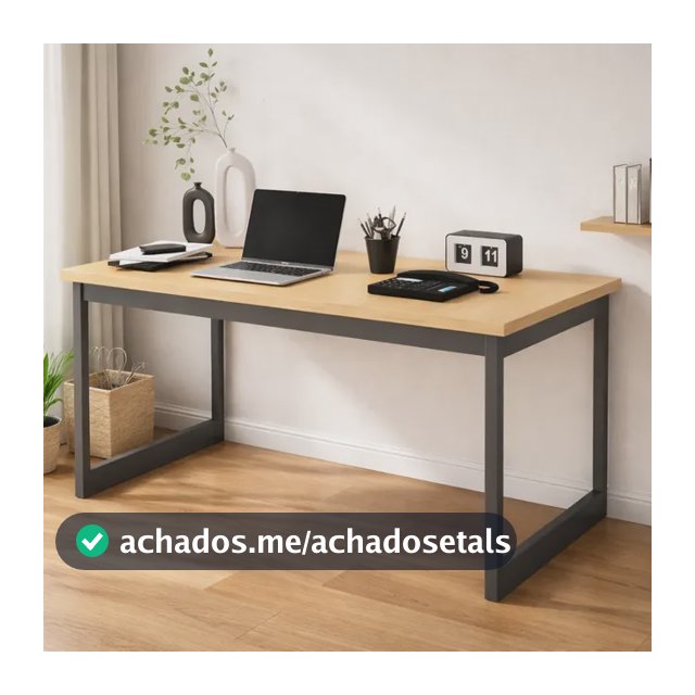 Mesa Escritório Industrial 150x60 Reforçado Ferro Homeoffice