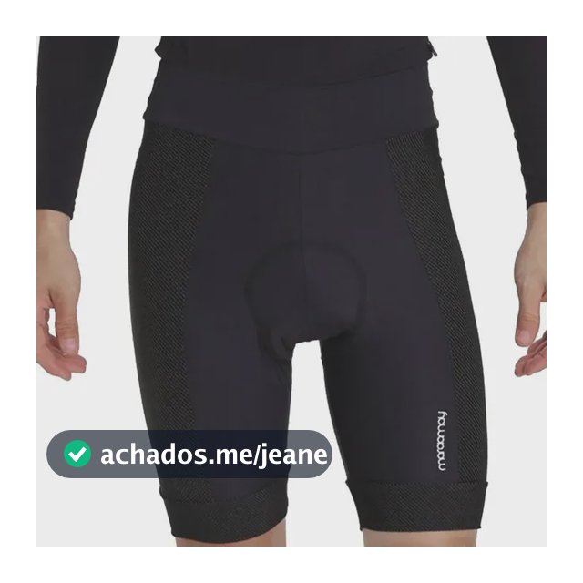Bermuda De Ciclismo Marcio May Race Carbon Preta Preto M