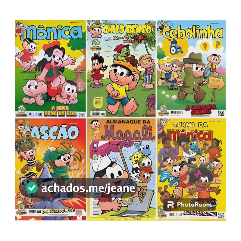 Menor Preço De Gibis Turma Da Mônica Kt Com 5 Hqs Novos.