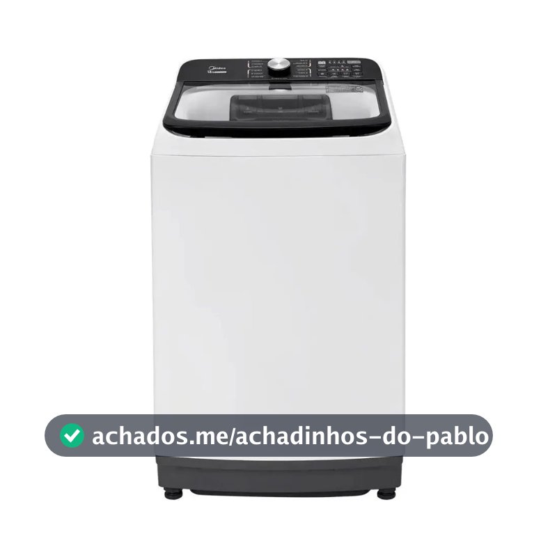 Lavadora De Roupas Midea Wave Agitator 13kg Branca 127v