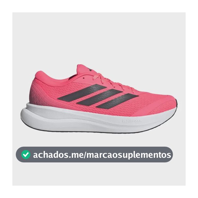 Tênis Masculino Runfalcon 6 adidas Rosa Liso 42 Br