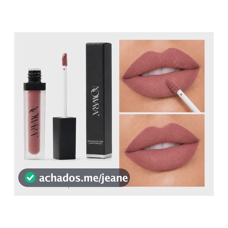 Nowara Batom Líquido Matte Tons Nude Secagem Rápida Rosa Queimado