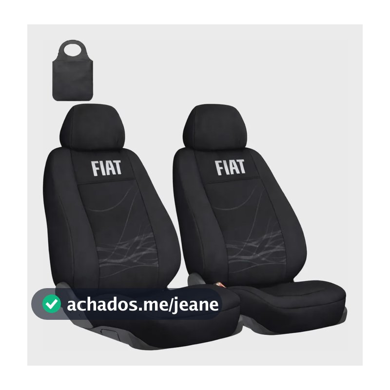 Capa Para Banco Fiat  Fiorino Tecido Grosso Todos Os Modelos Preto Fiorino