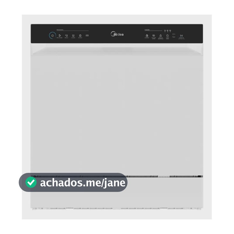 Lava Louças 8 Serviços Branco Touch Plus Midea 127v
